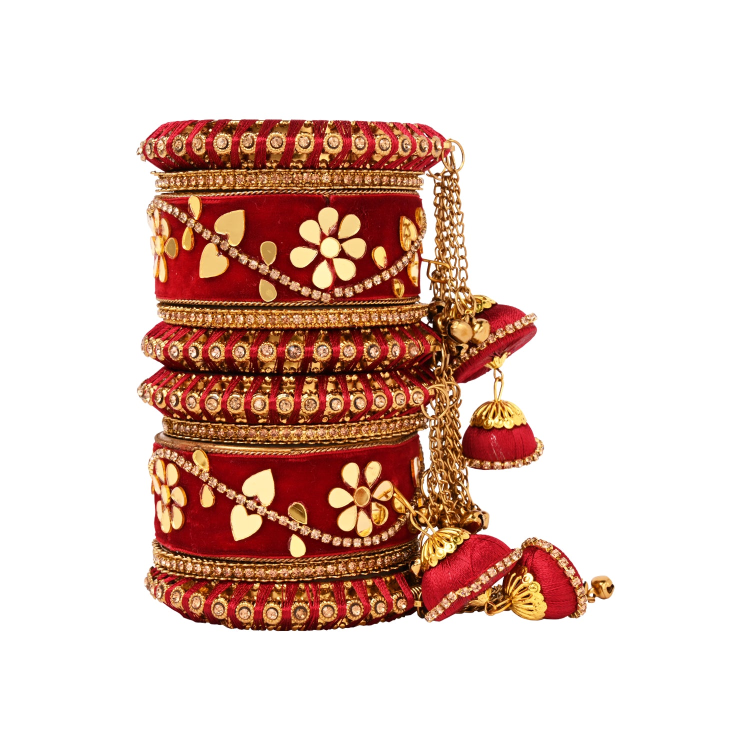 Myra Maroon Bangles