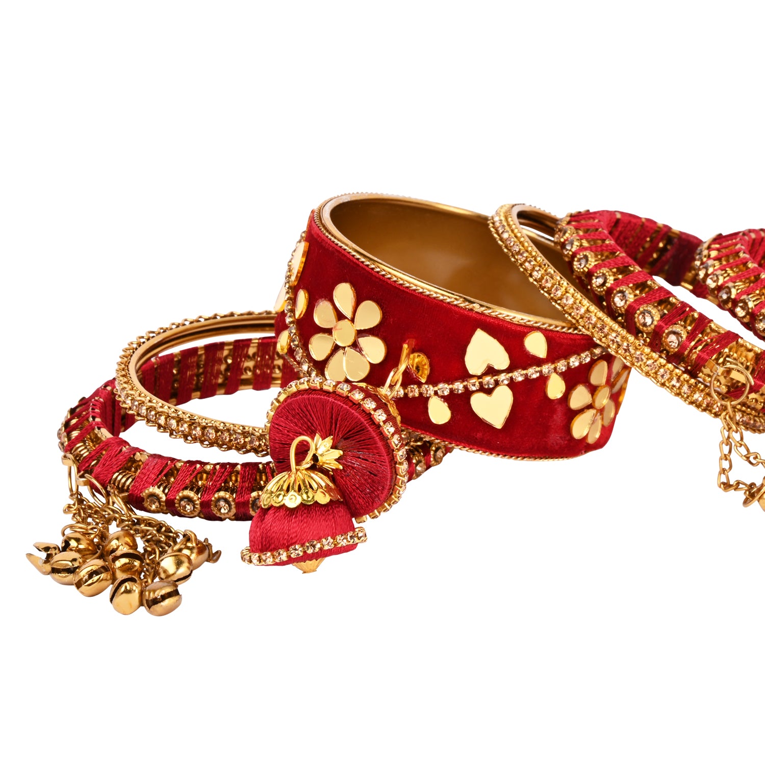 Myra Maroon Bangles