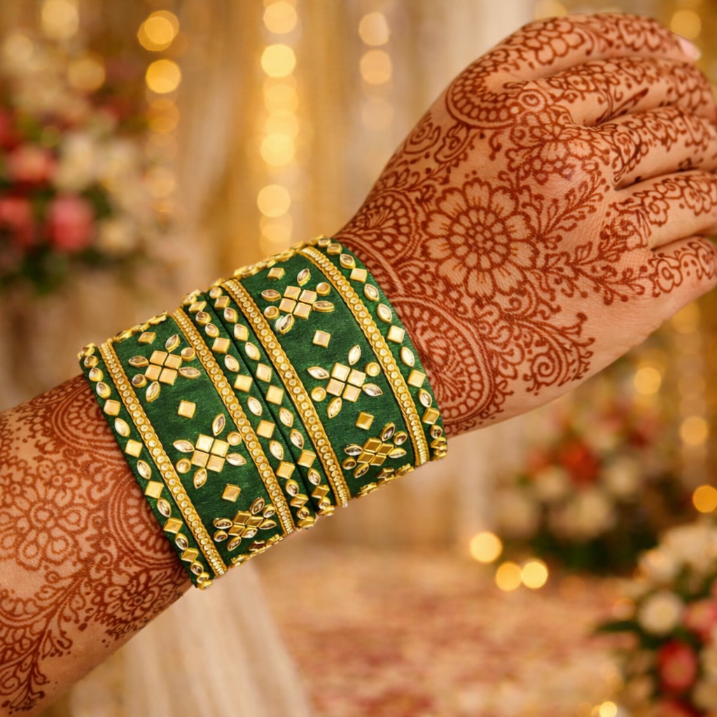 Anushri Green Bangles