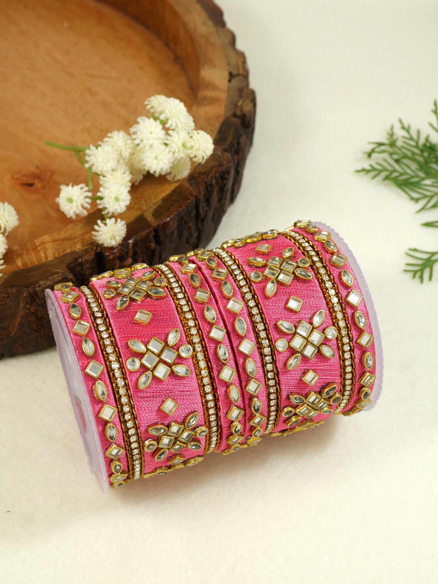 Anushri Pink Bangles