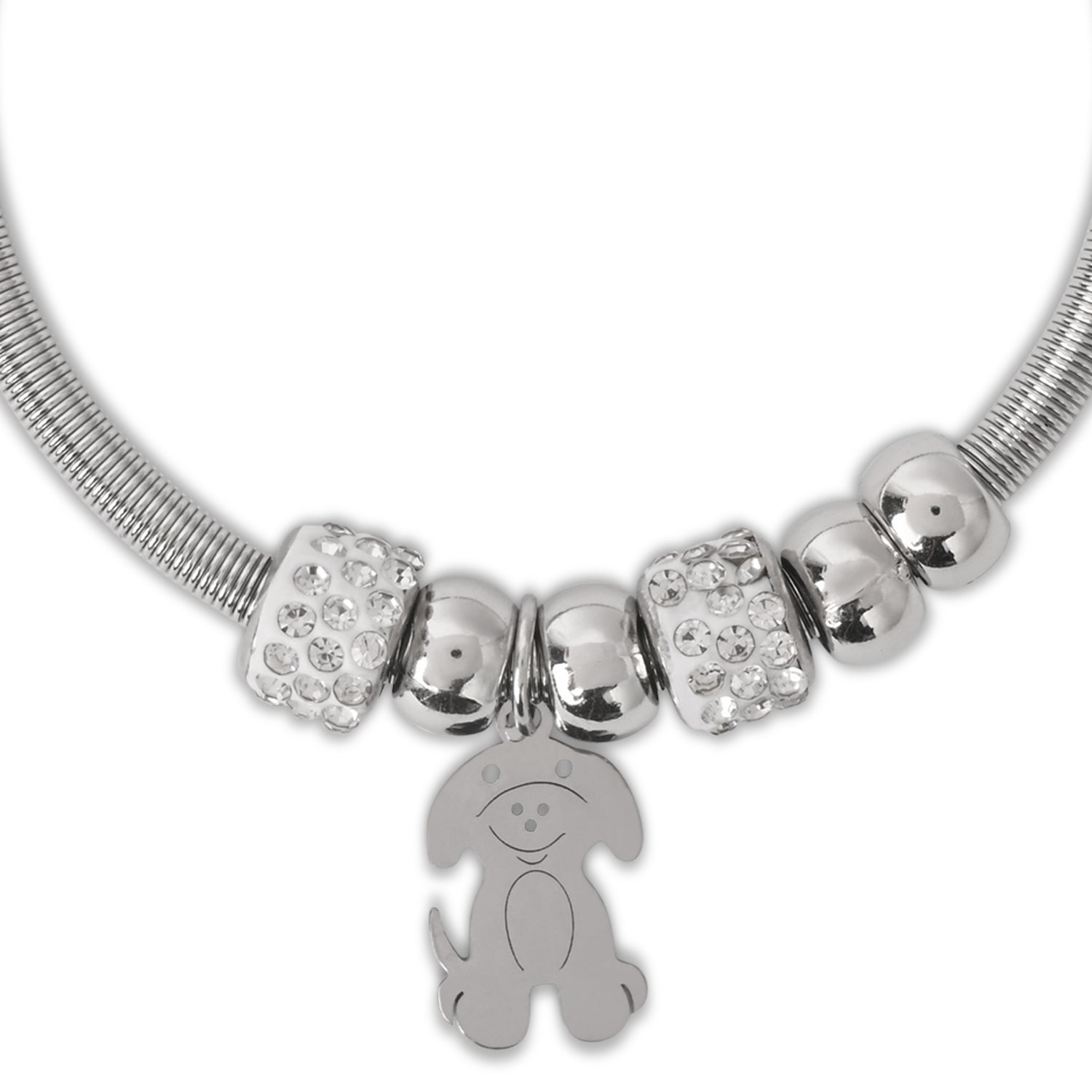 Adorable Puppy Charm Bracelet