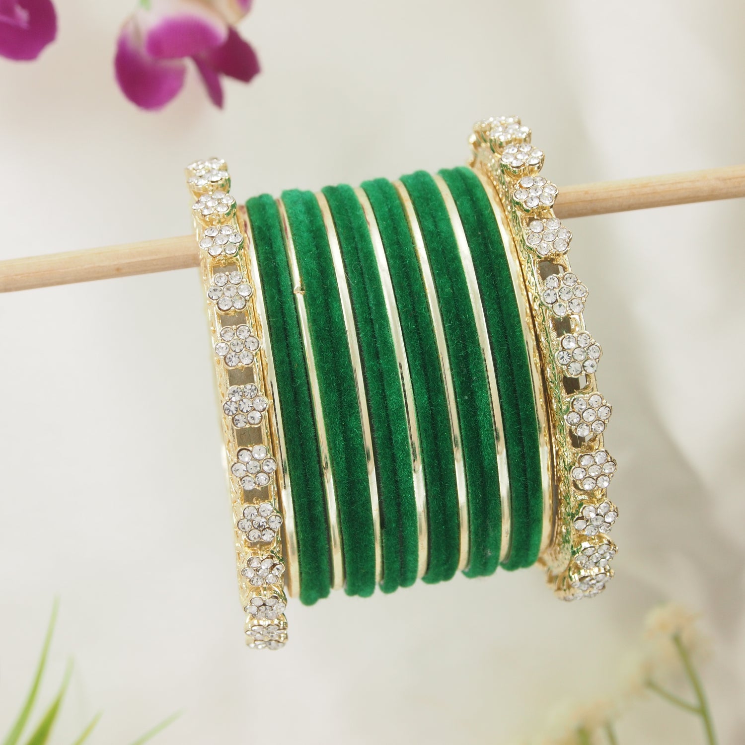 Astha - Green Bangles