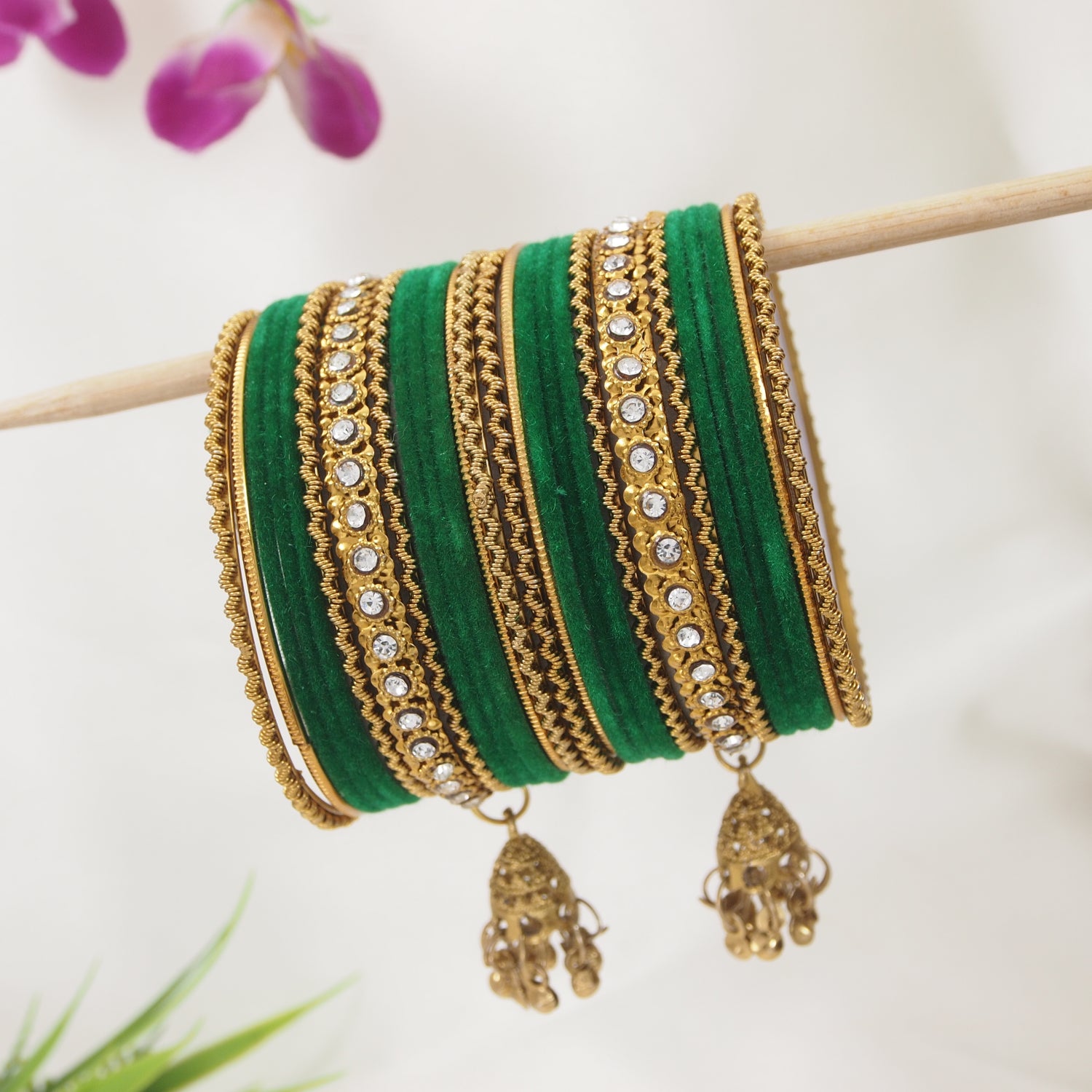 Abiya - Green Bangles