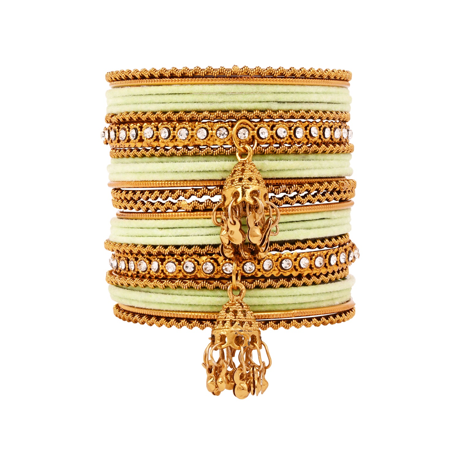 Abiya - Mint Bangles