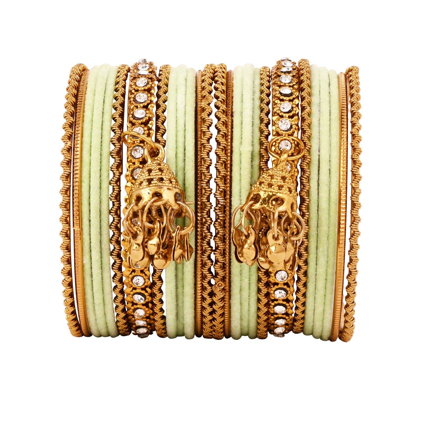 Abiya - Mint Bangles