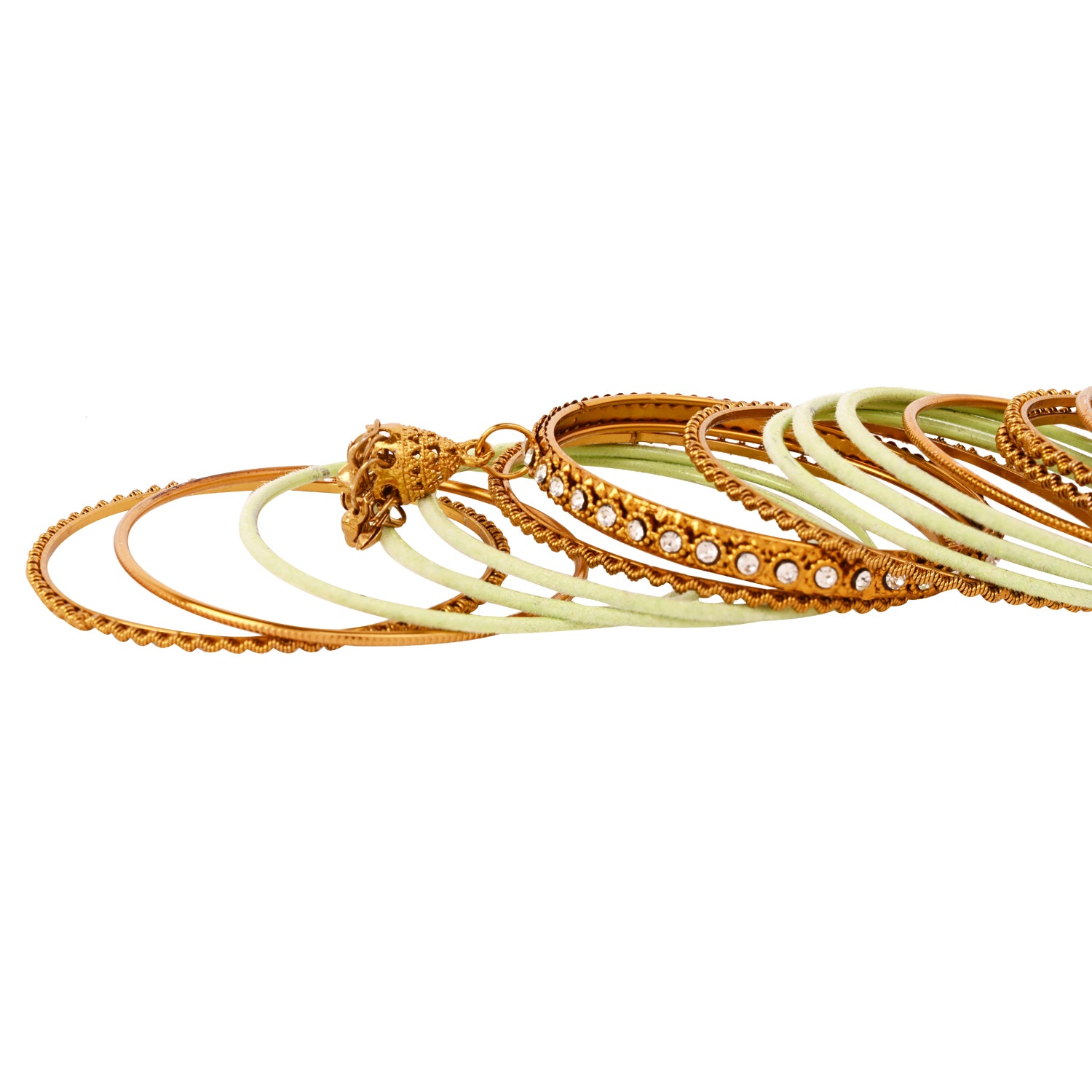 Abiya - Mint Bangles