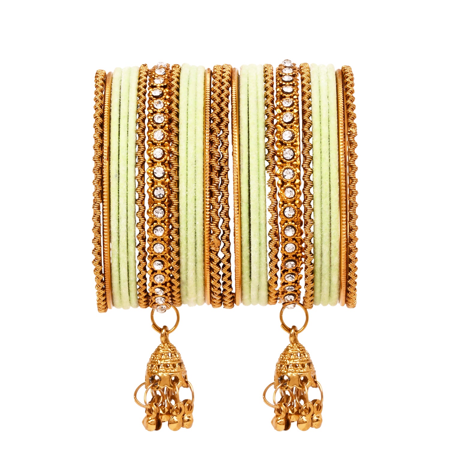 Abiya - Mint Bangles