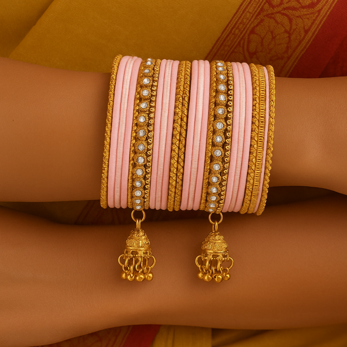 Abiya - Pink Bangles
