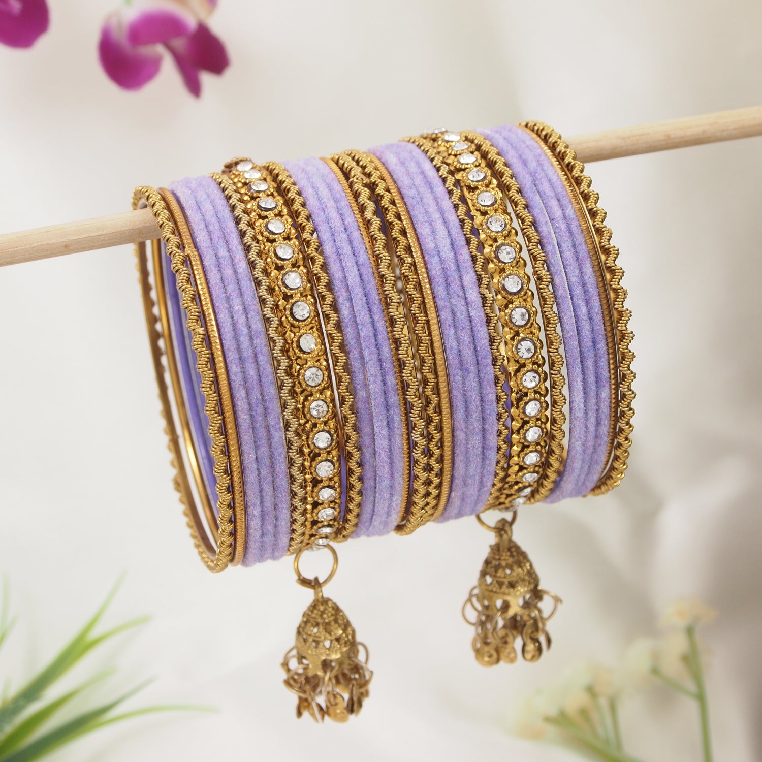 Abiya - Purple Bangles