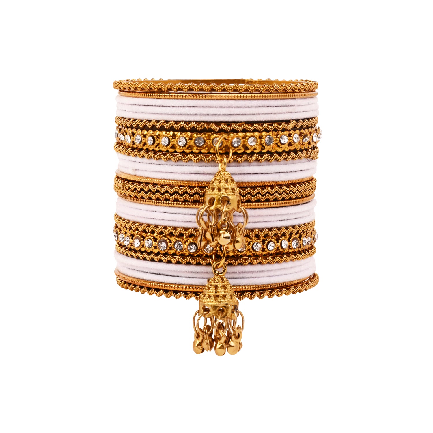 Abiya - White Bangles