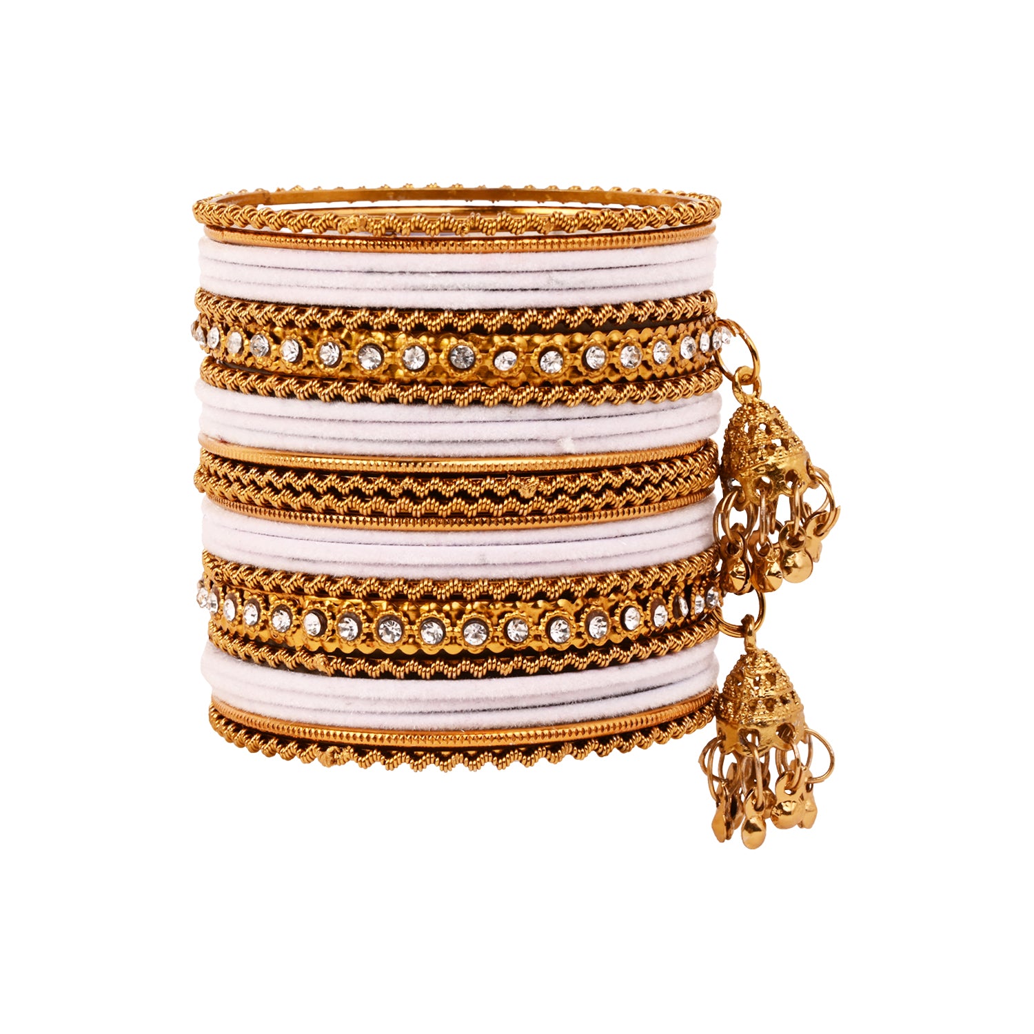 Abiya - White Bangles
