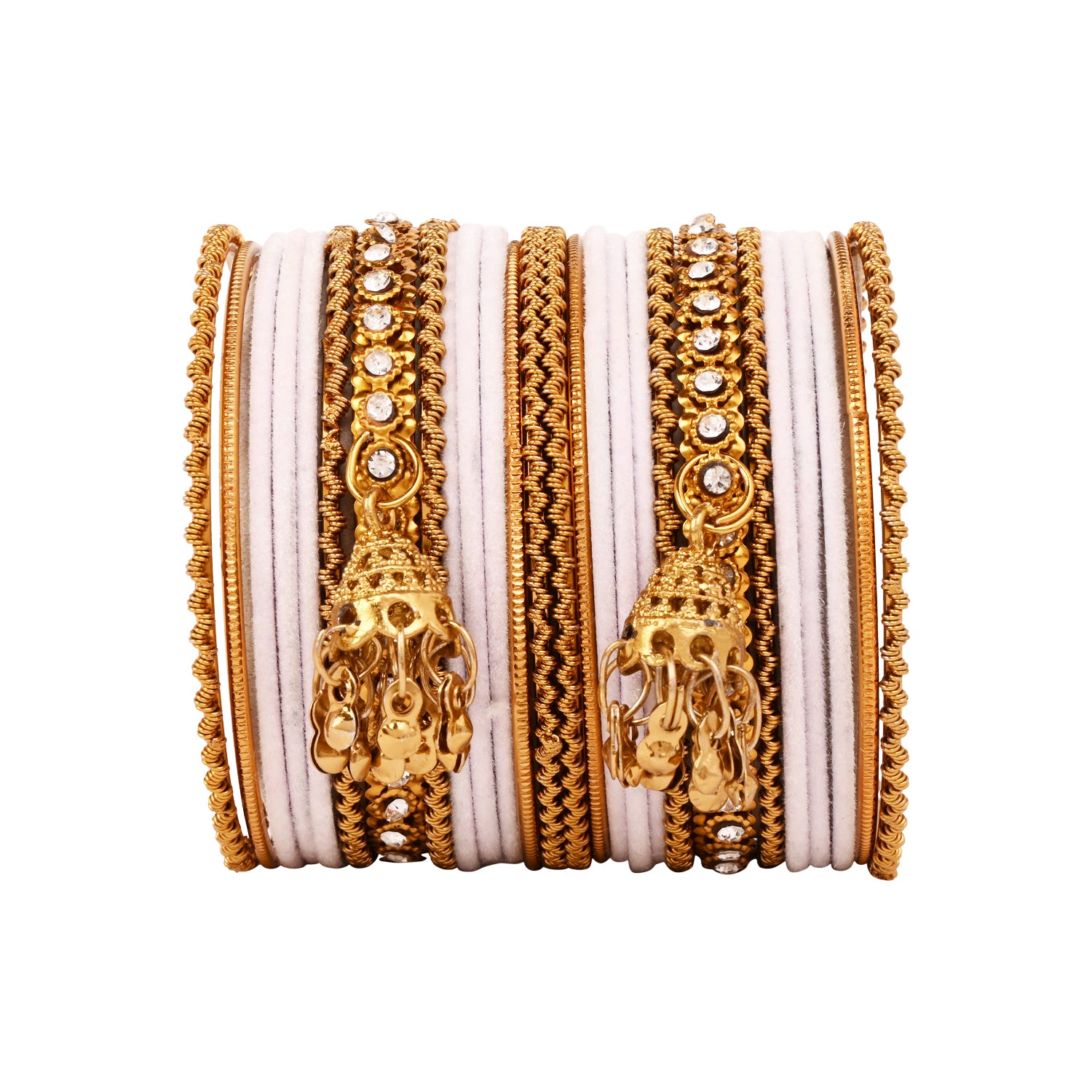Abiya - White Bangles