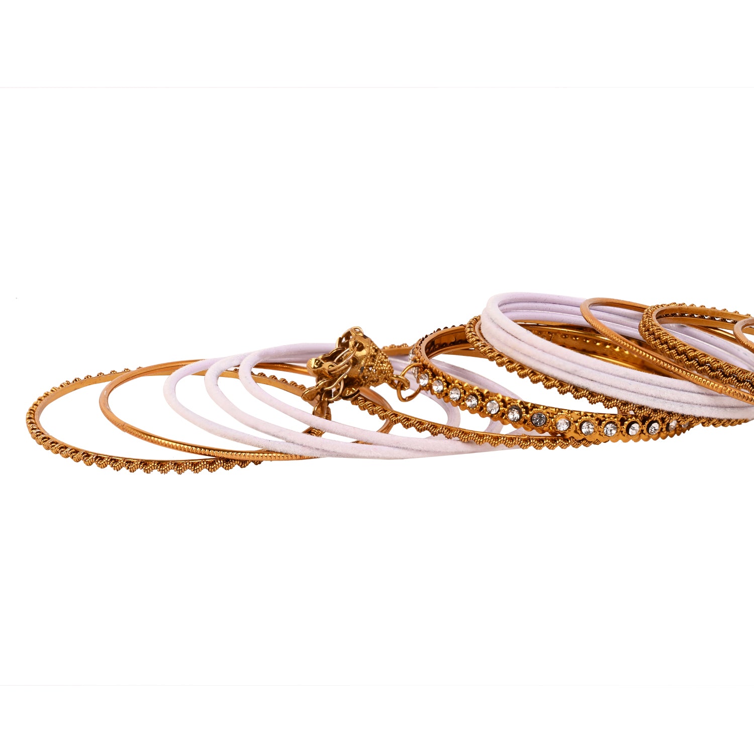 Abiya - White Bangles