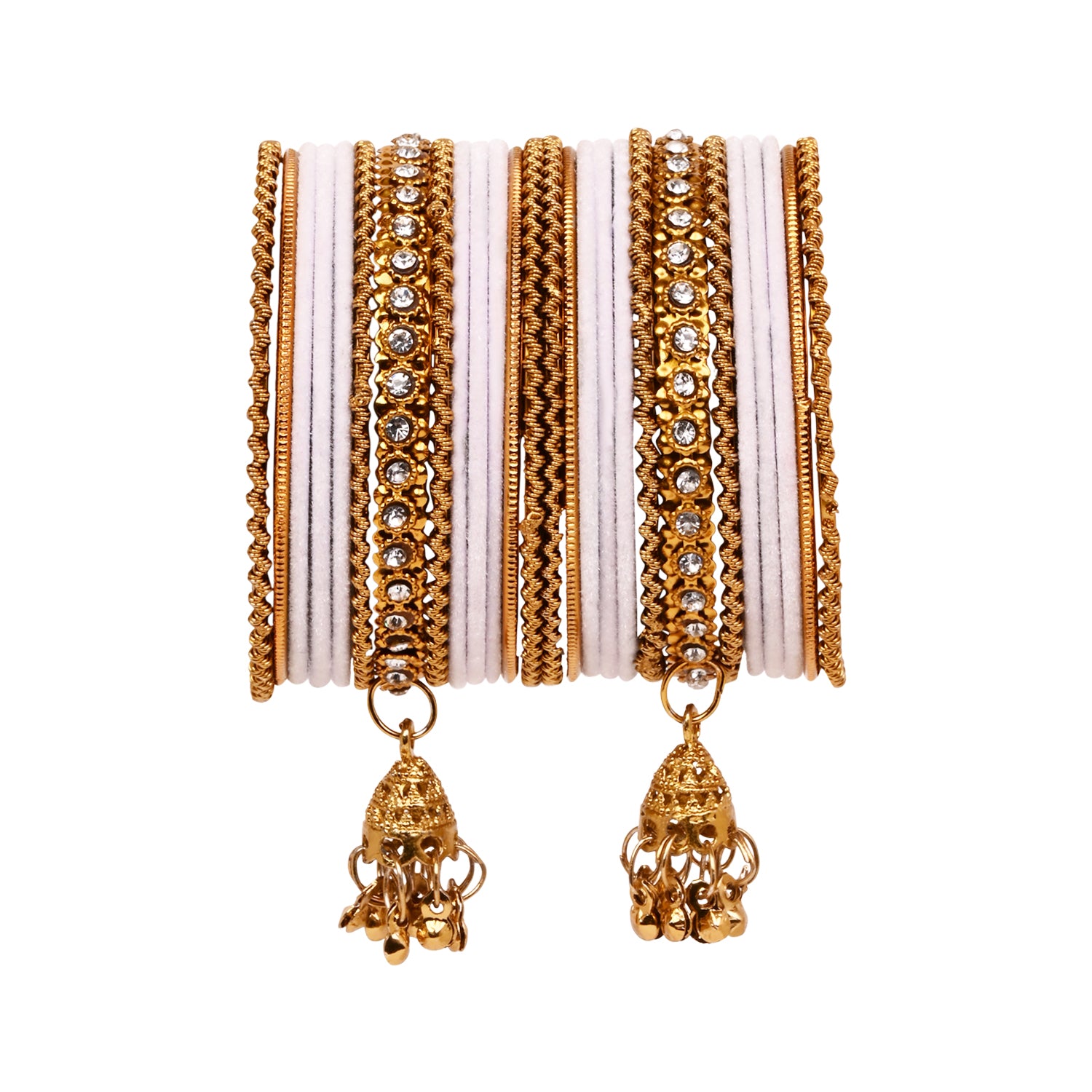 Abiya - White Bangles