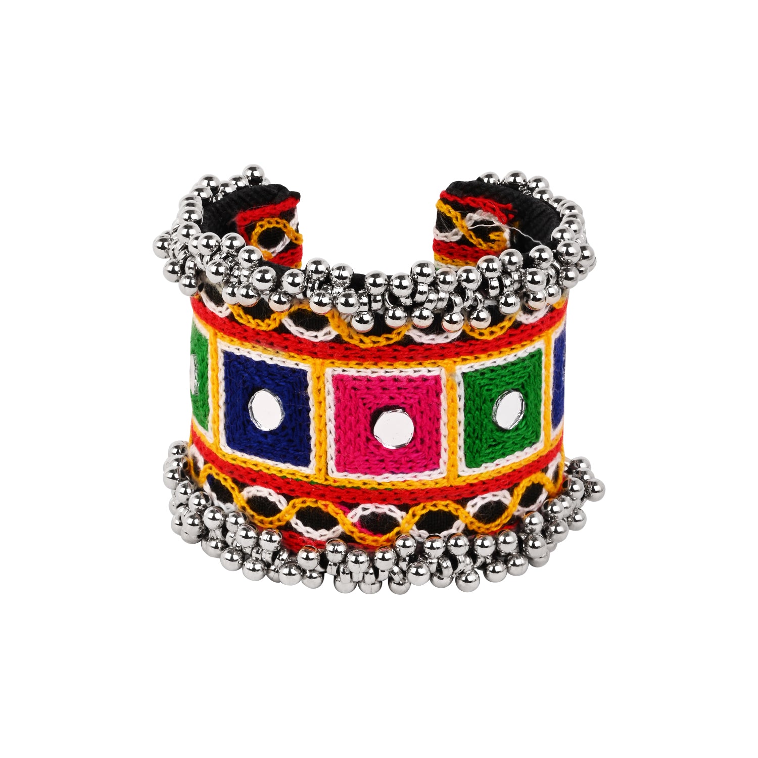 Colorful Handcrafted Navratri Kada with Embroidery