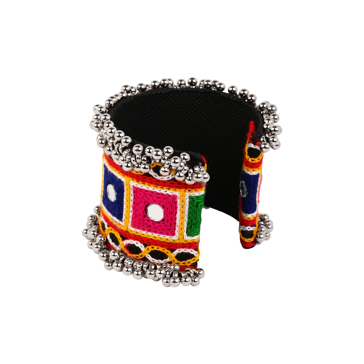 Colorful Handcrafted Navratri Kada with Embroidery
