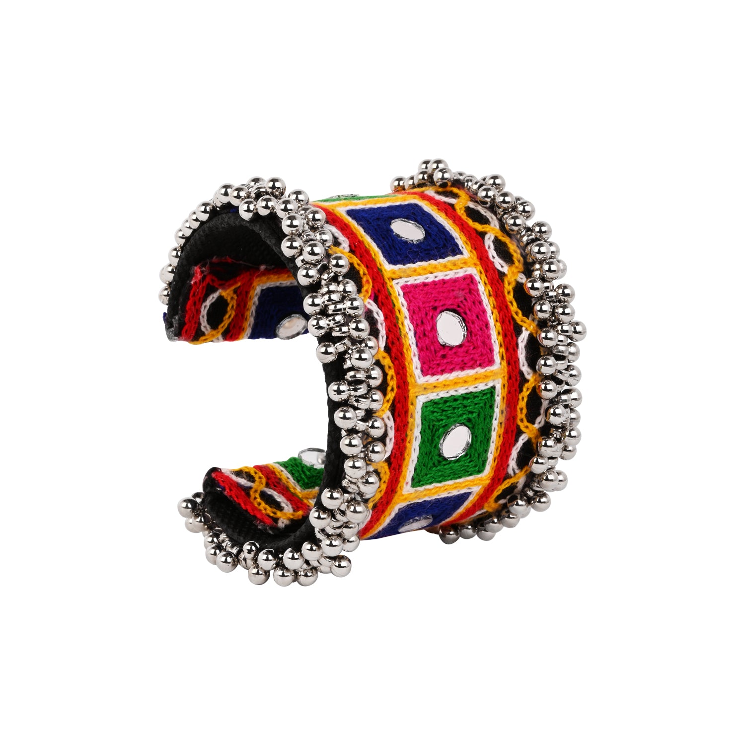 Colorful Handcrafted Navratri Kada with Embroidery