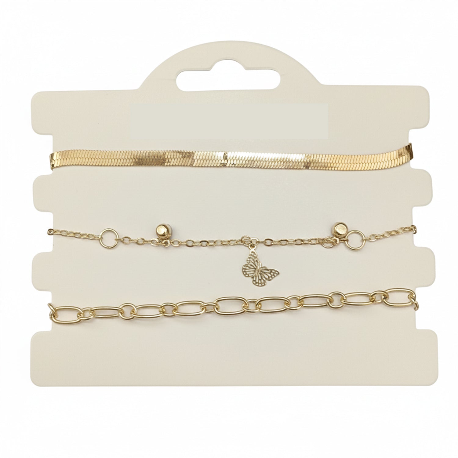 Harlynn -Pack of 3 Minimalist Layering Bracelet Set
