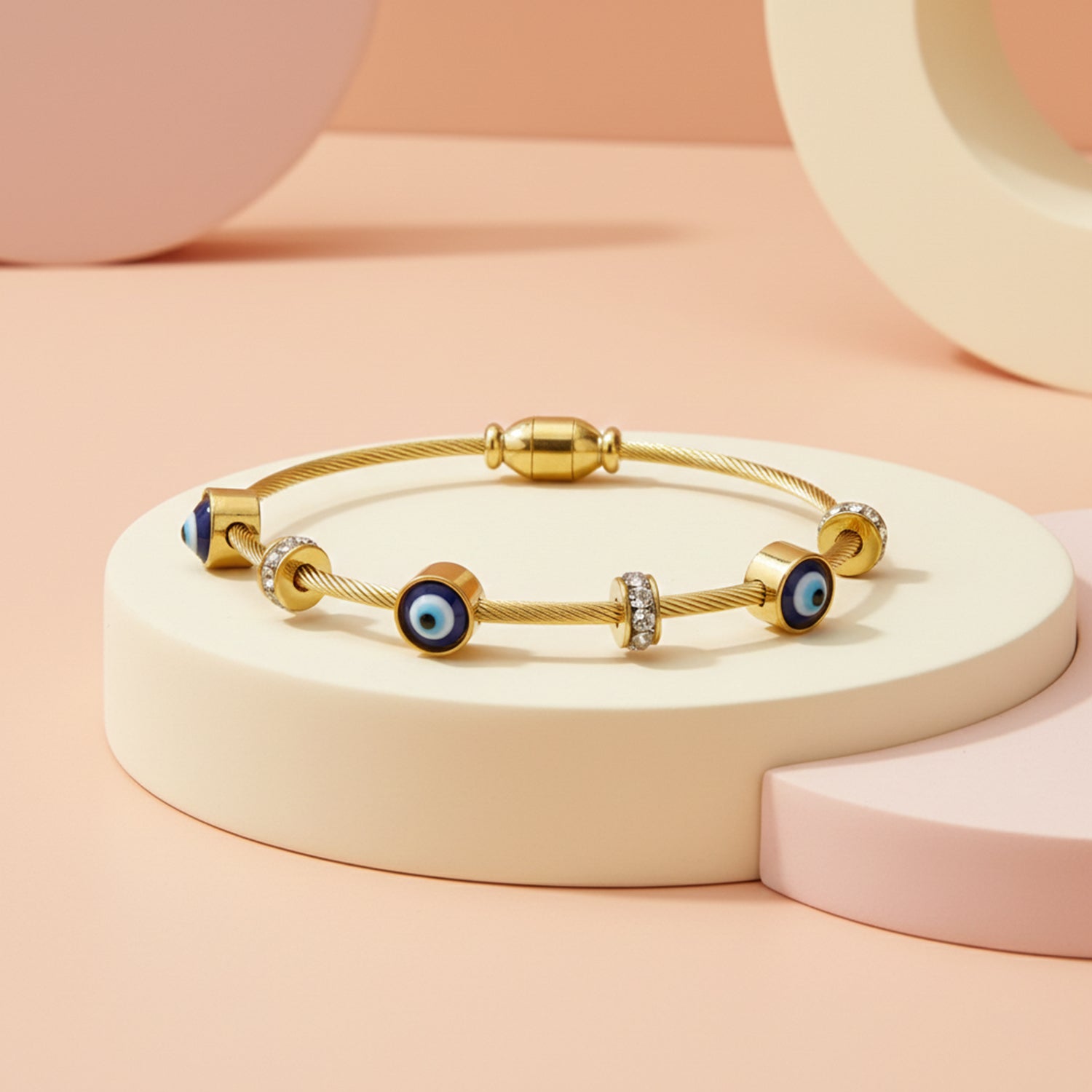 Annie - Evil Eye Elite Charm Cable Bracelet