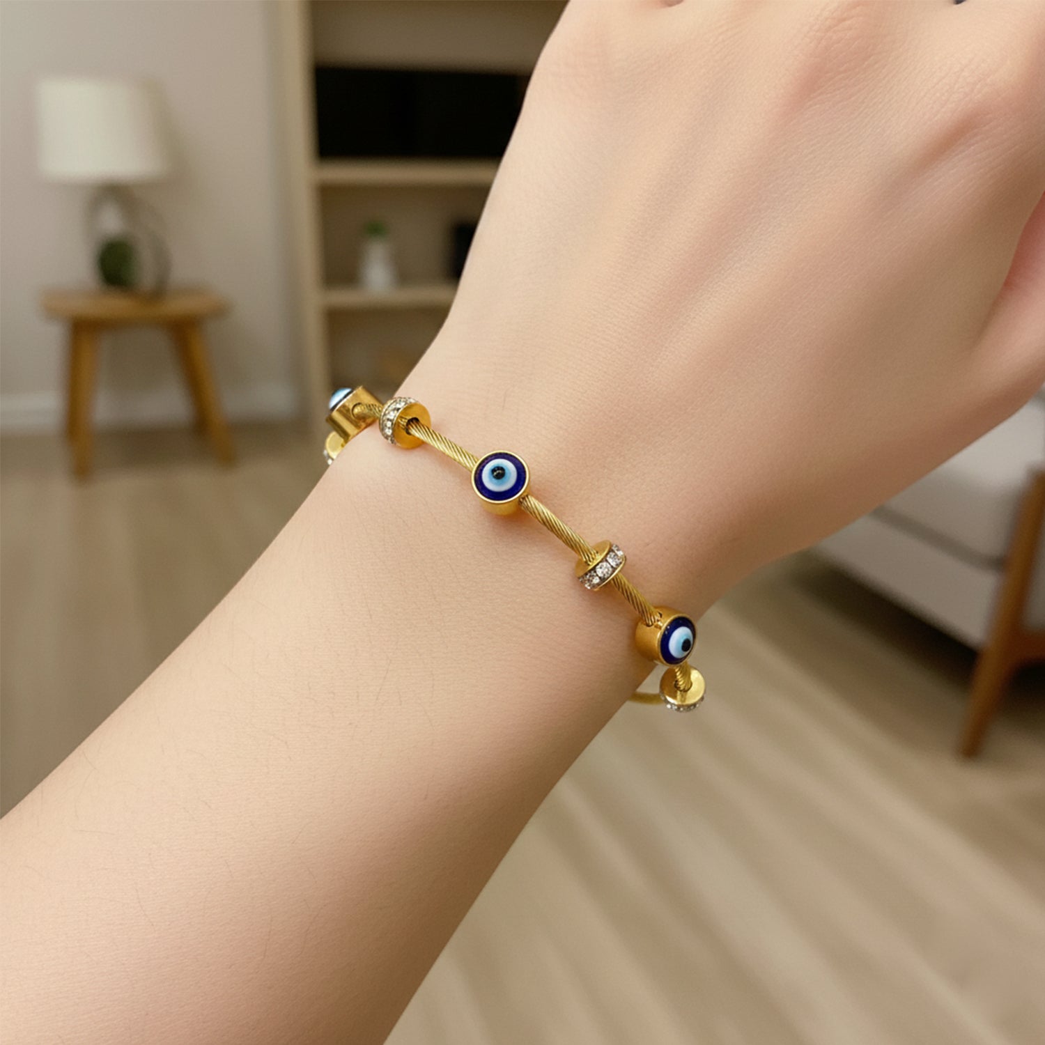 Annie - Evil Eye Elite Charm Cable Bracelet