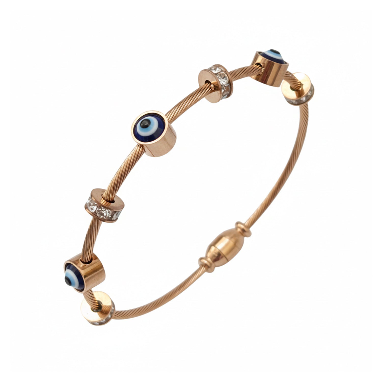 Annie - Evil Eye Elite Charm Cable Bracelet