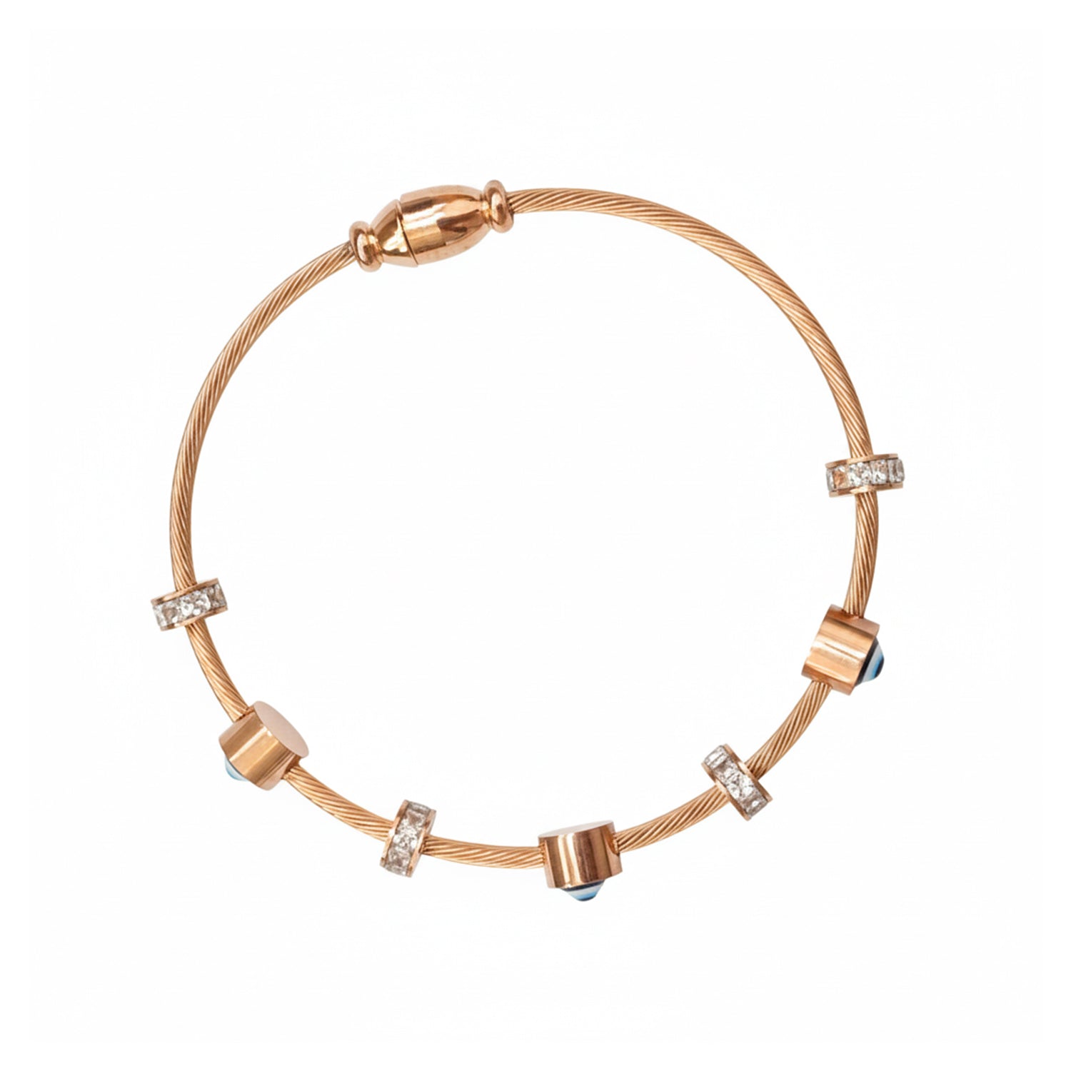 Annie - Evil Eye Elite Charm Cable Bracelet