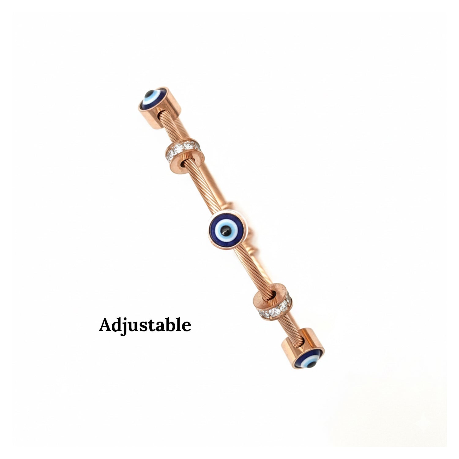 Annie - Evil Eye Elite Charm Cable Bracelet