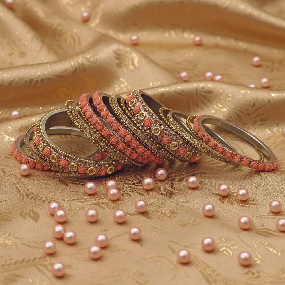 Janaki Peach Bangles