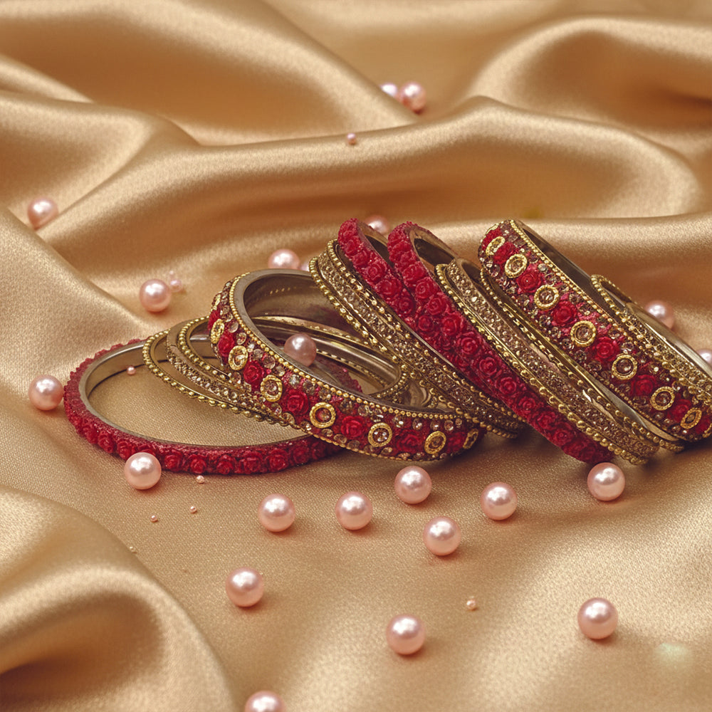 Janaki Red Bangles