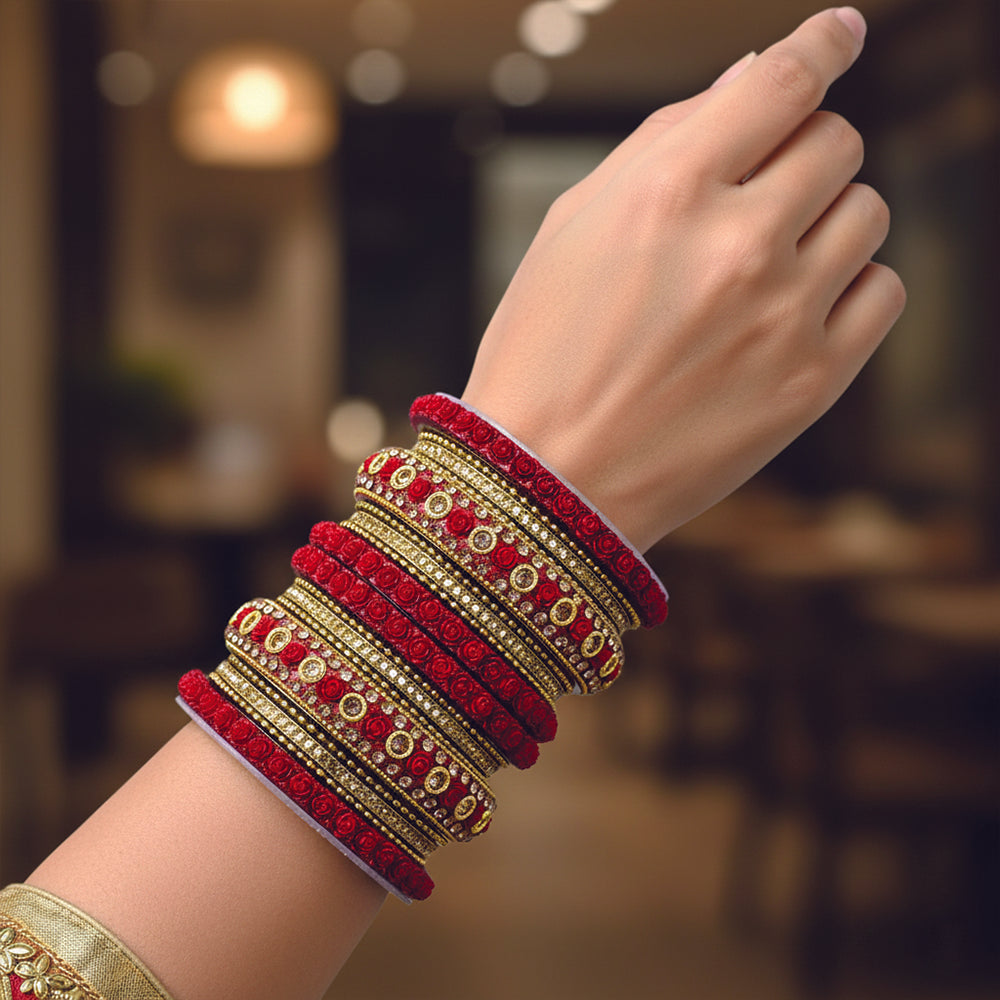 Janaki Red Bangles