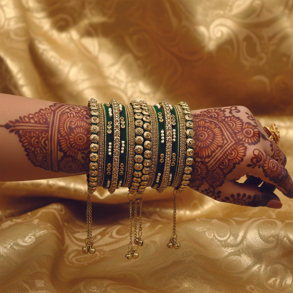 Mythili Green Bangles