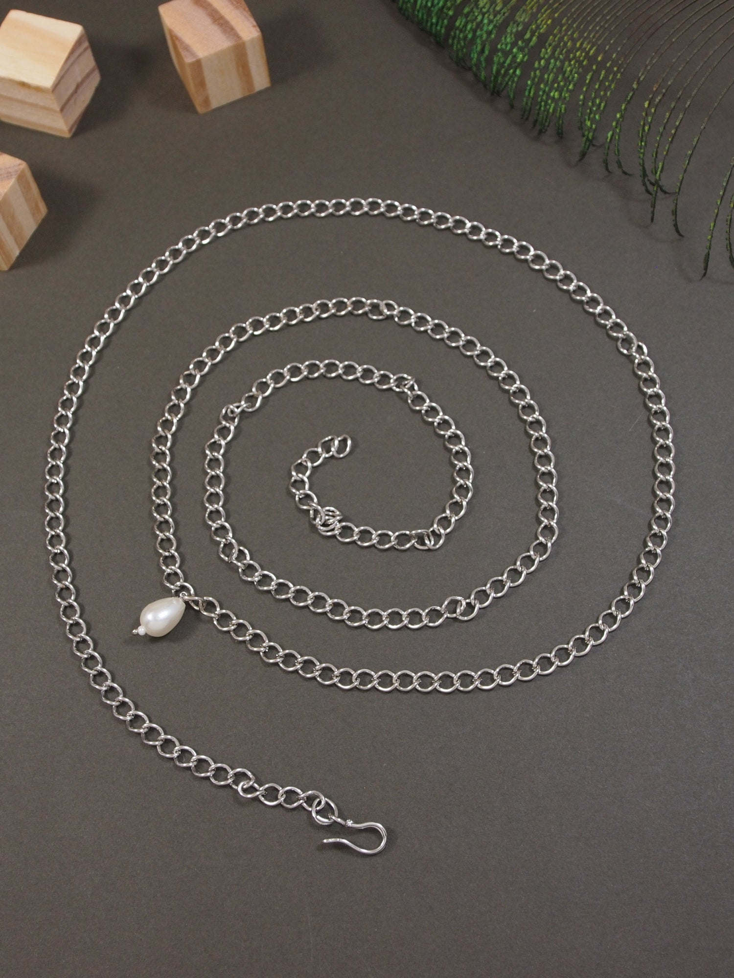 Meenal Silver Kamarband/Waist Belt