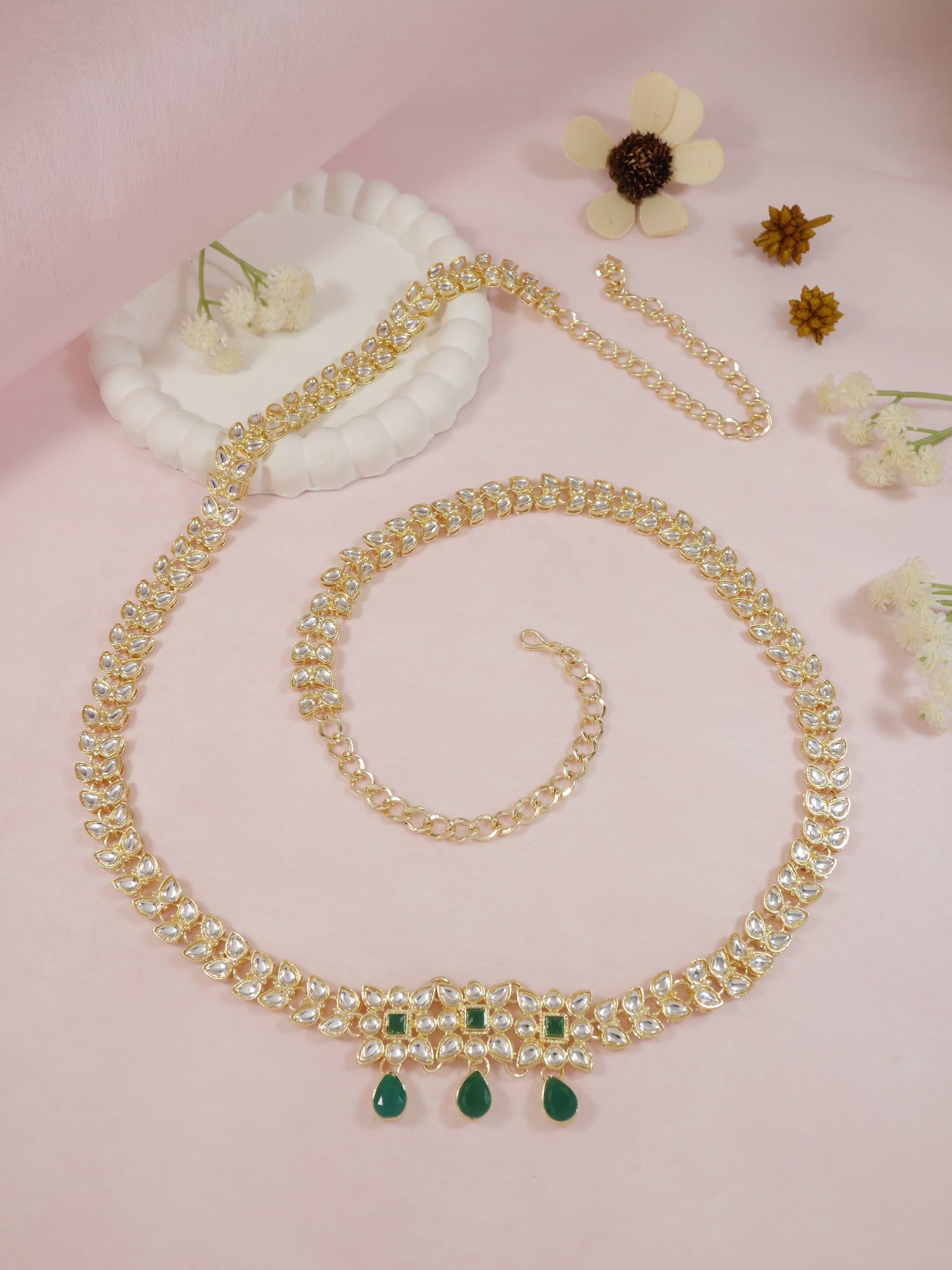 Nalina Green Waist Belt