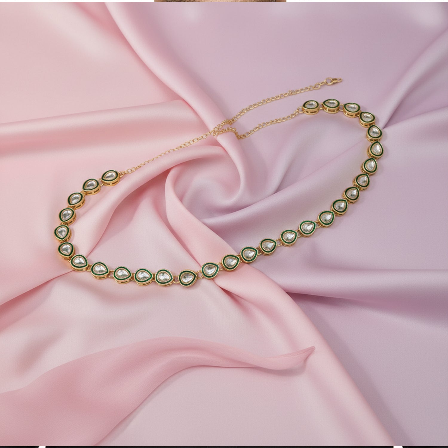 Shubha Green Kundan Kamarbandh