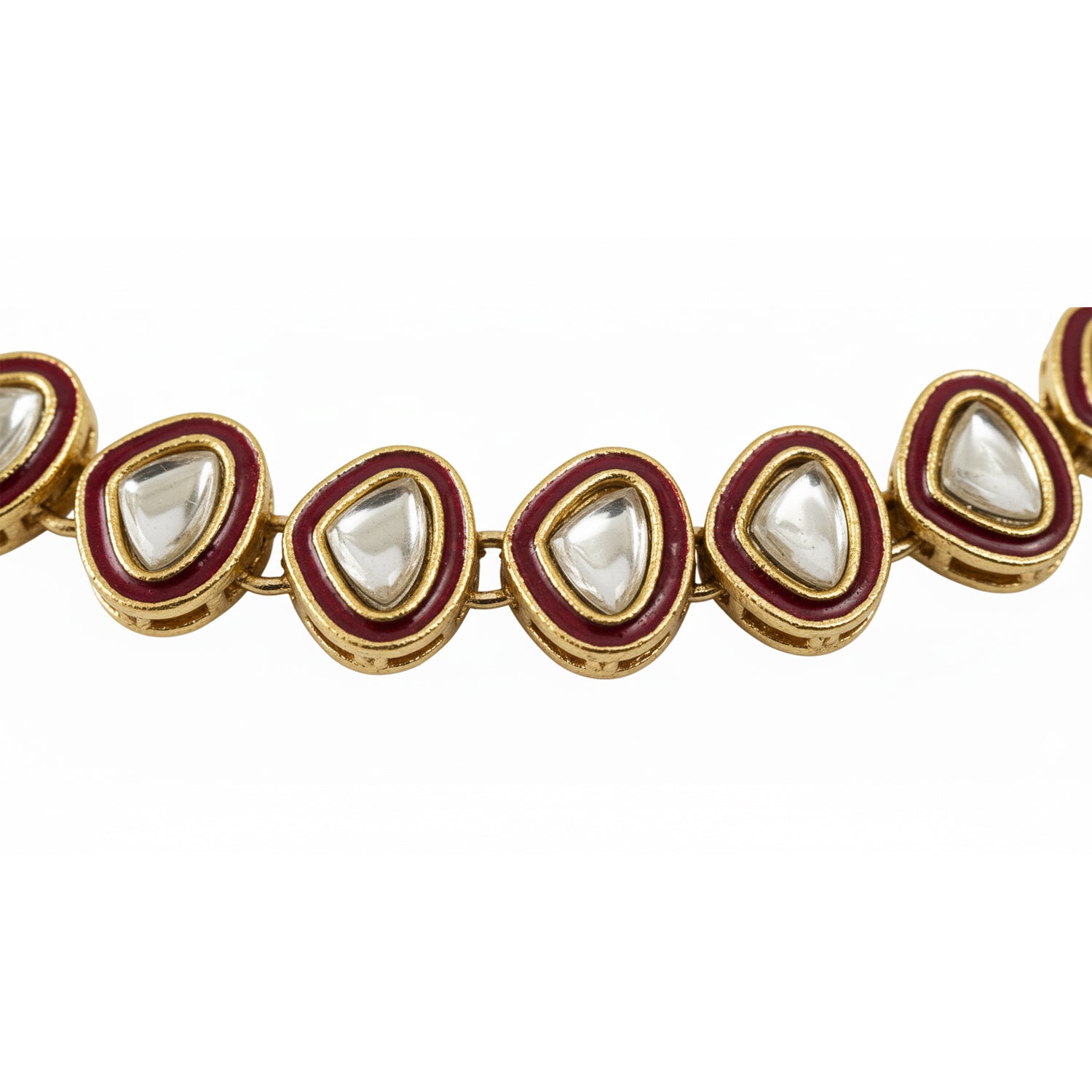 Advika Maroon Kundan KamarBandh