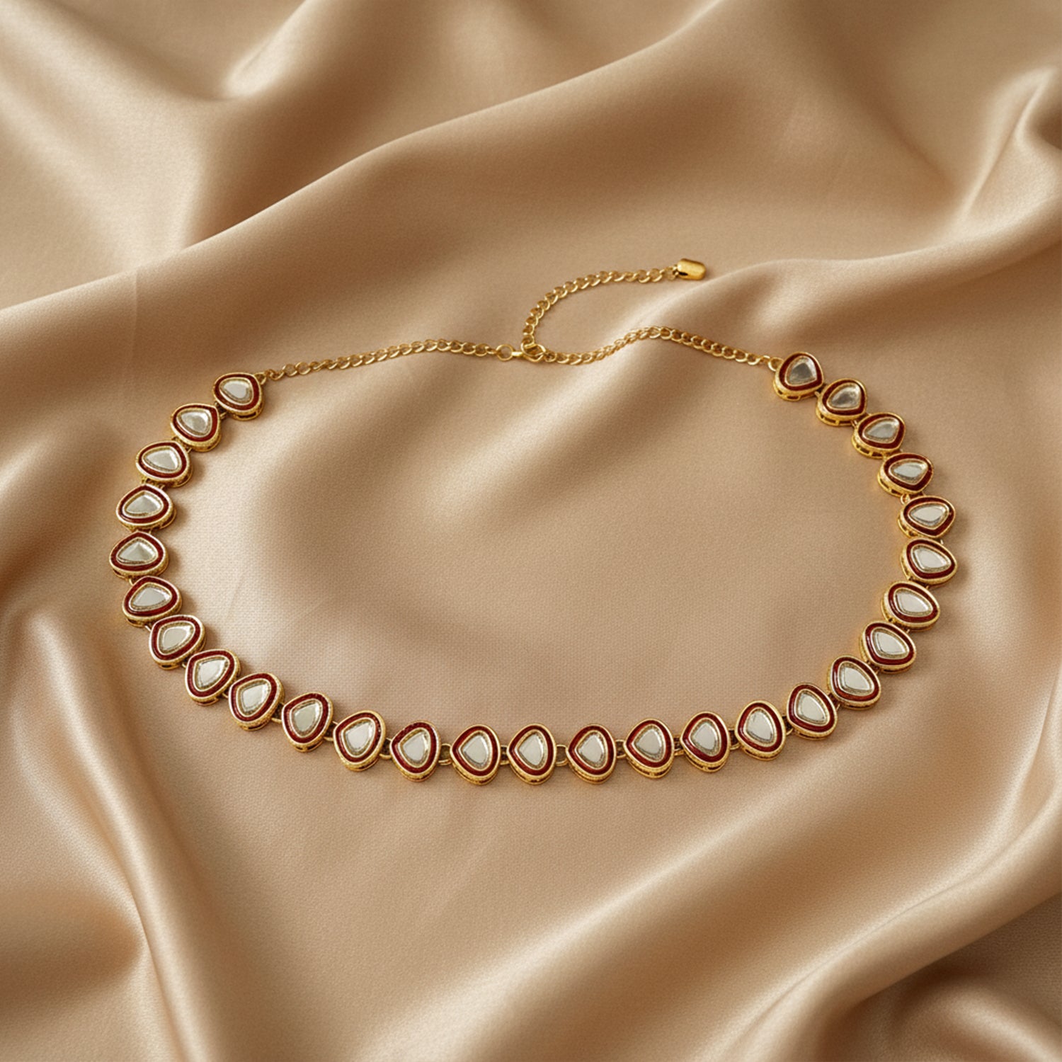 Advika Maroon Kundan KamarBandh