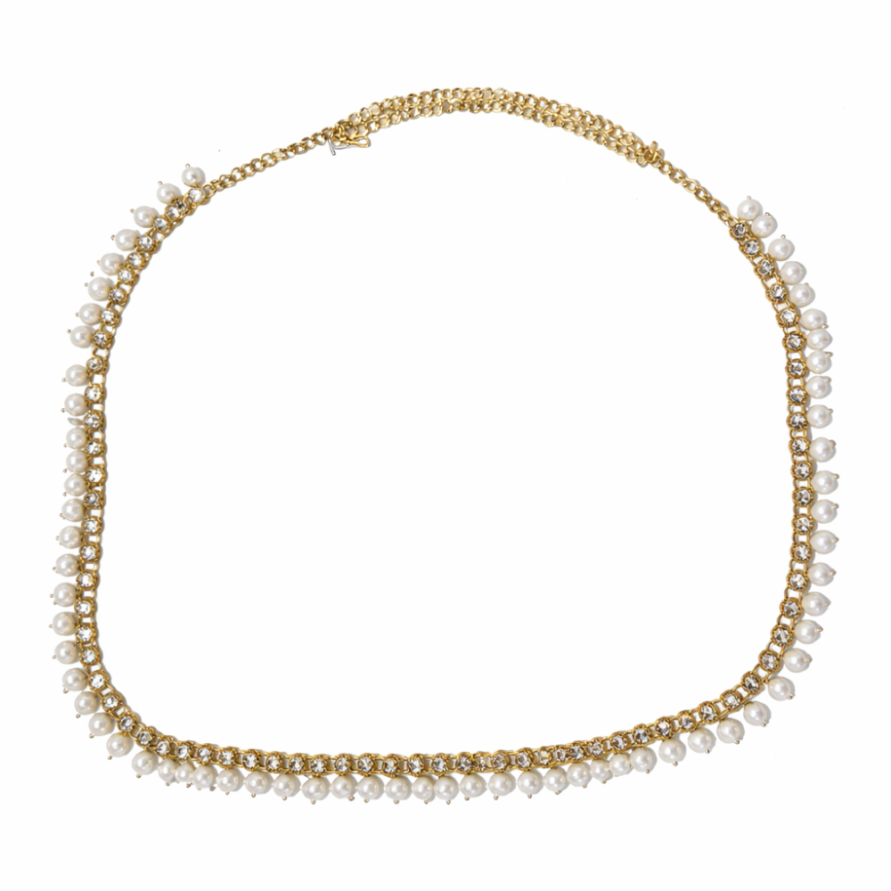 Neerali- Elegant pearl and kundan stones Kamarbandh