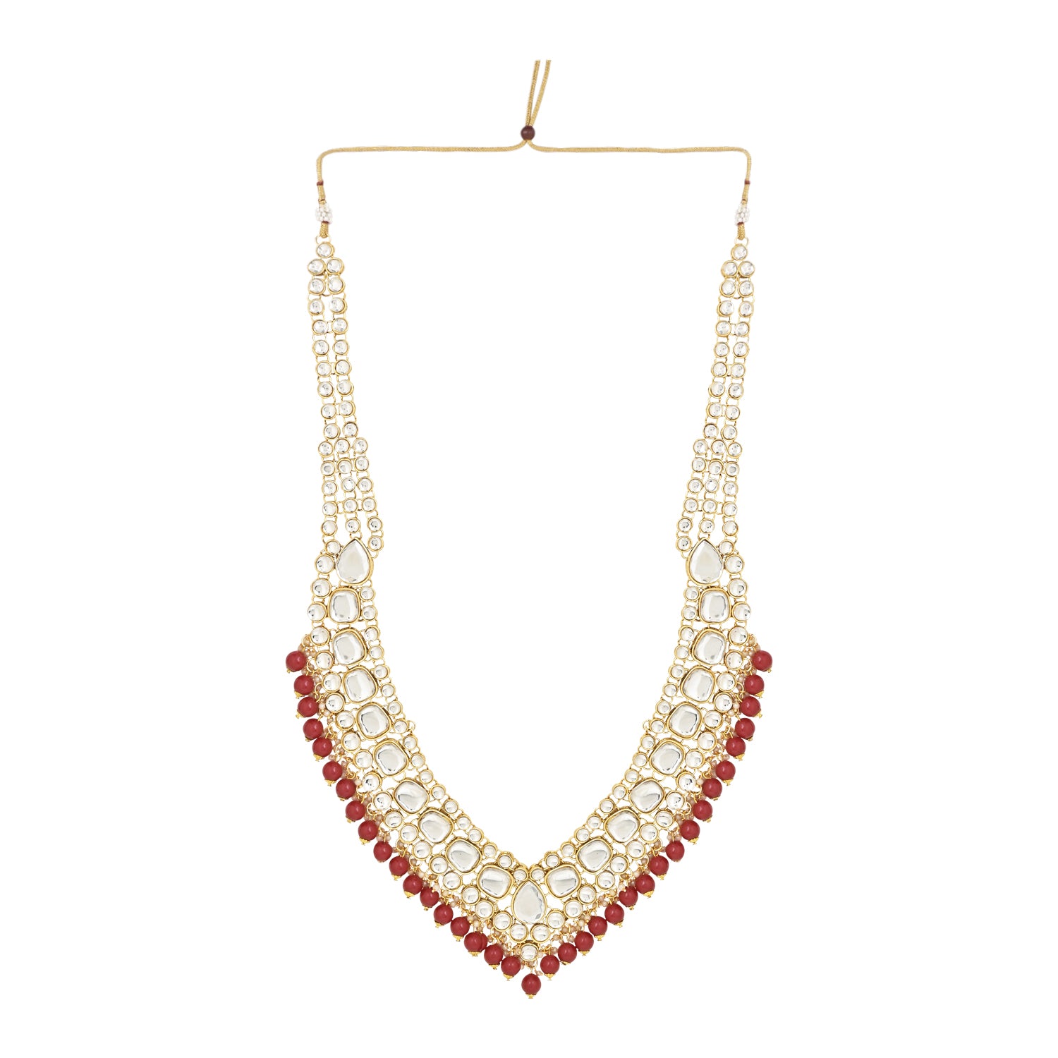 Devisha Maroon Bridal Jewellery Set