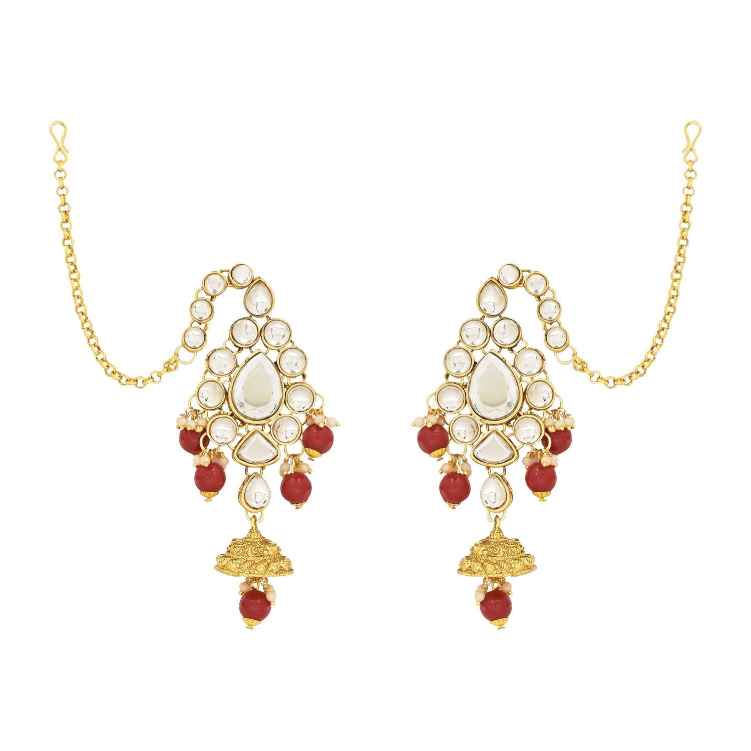 Devisha Maroon Bridal Jewellery Set