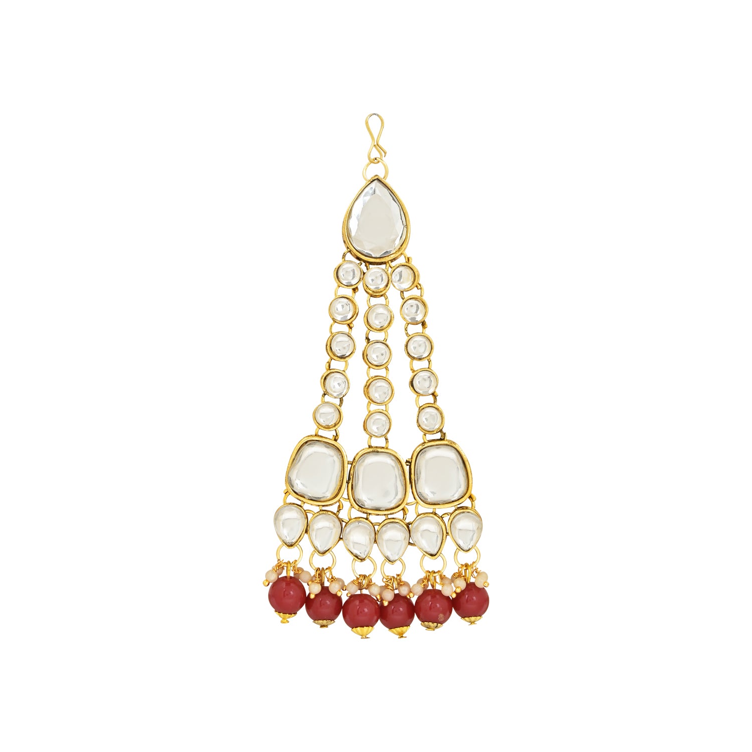 Devisha Maroon Bridal Jewellery Set