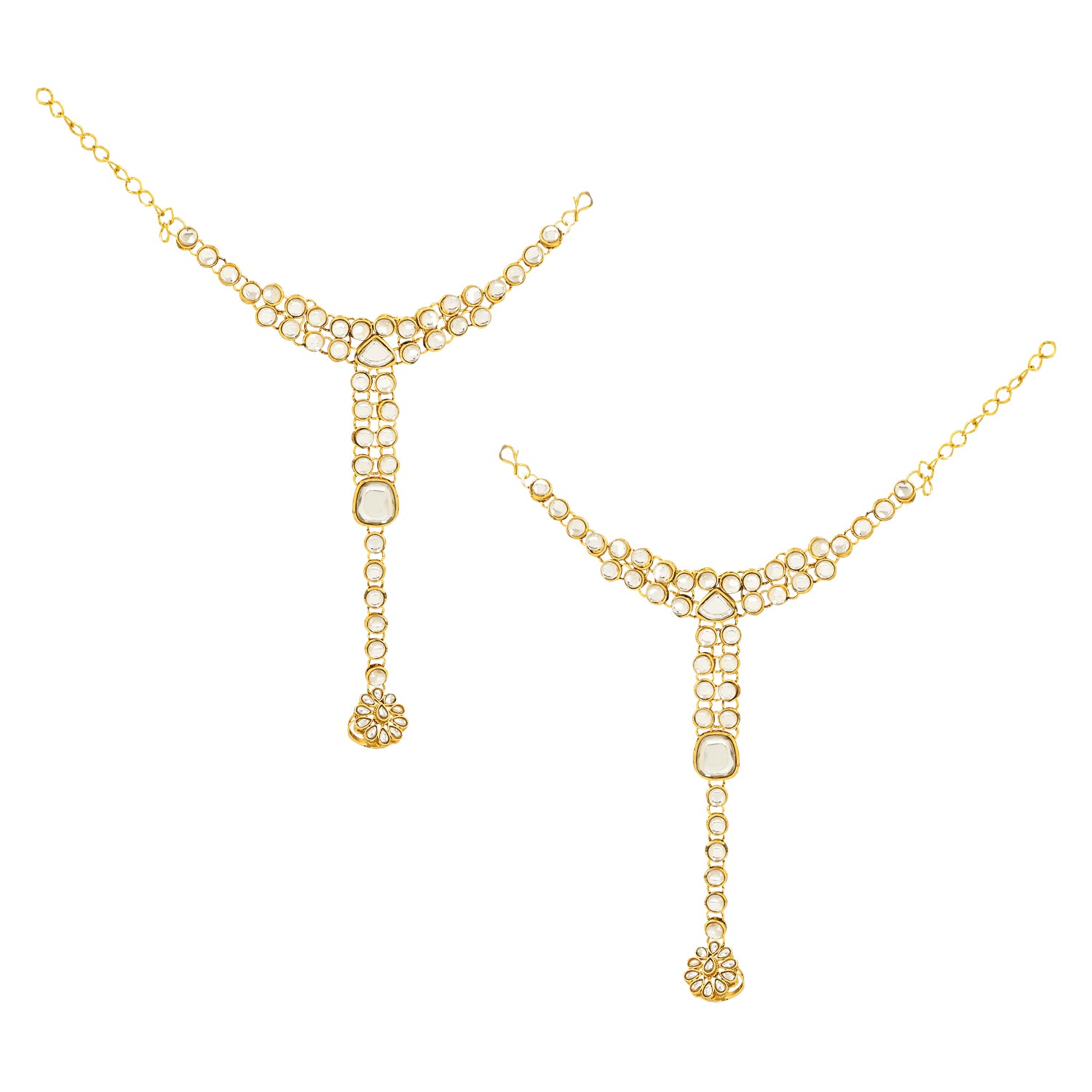 Devisha White Bridal Jewellery Set