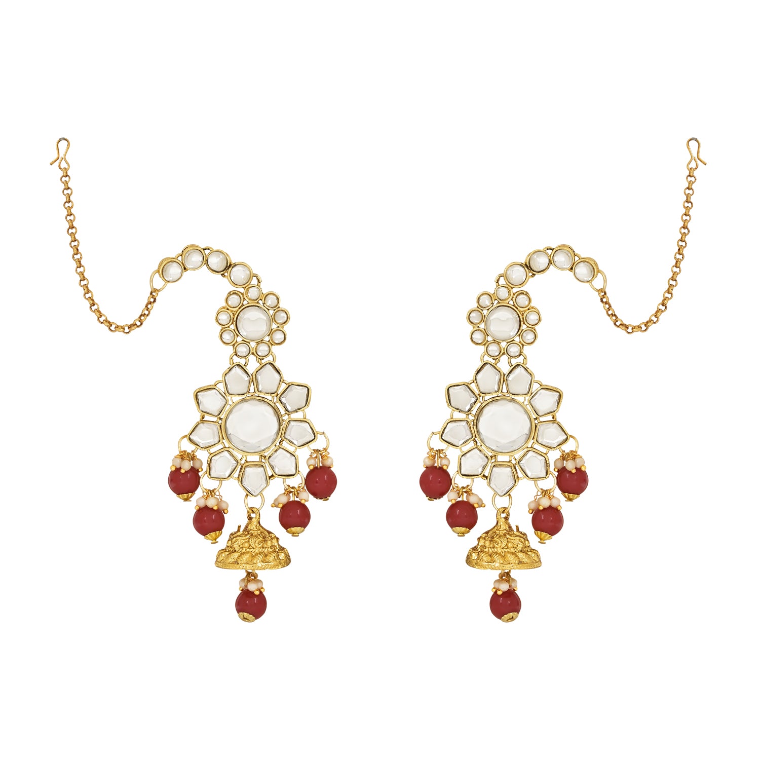 Kangana Maroon Bridal Jewellery Set