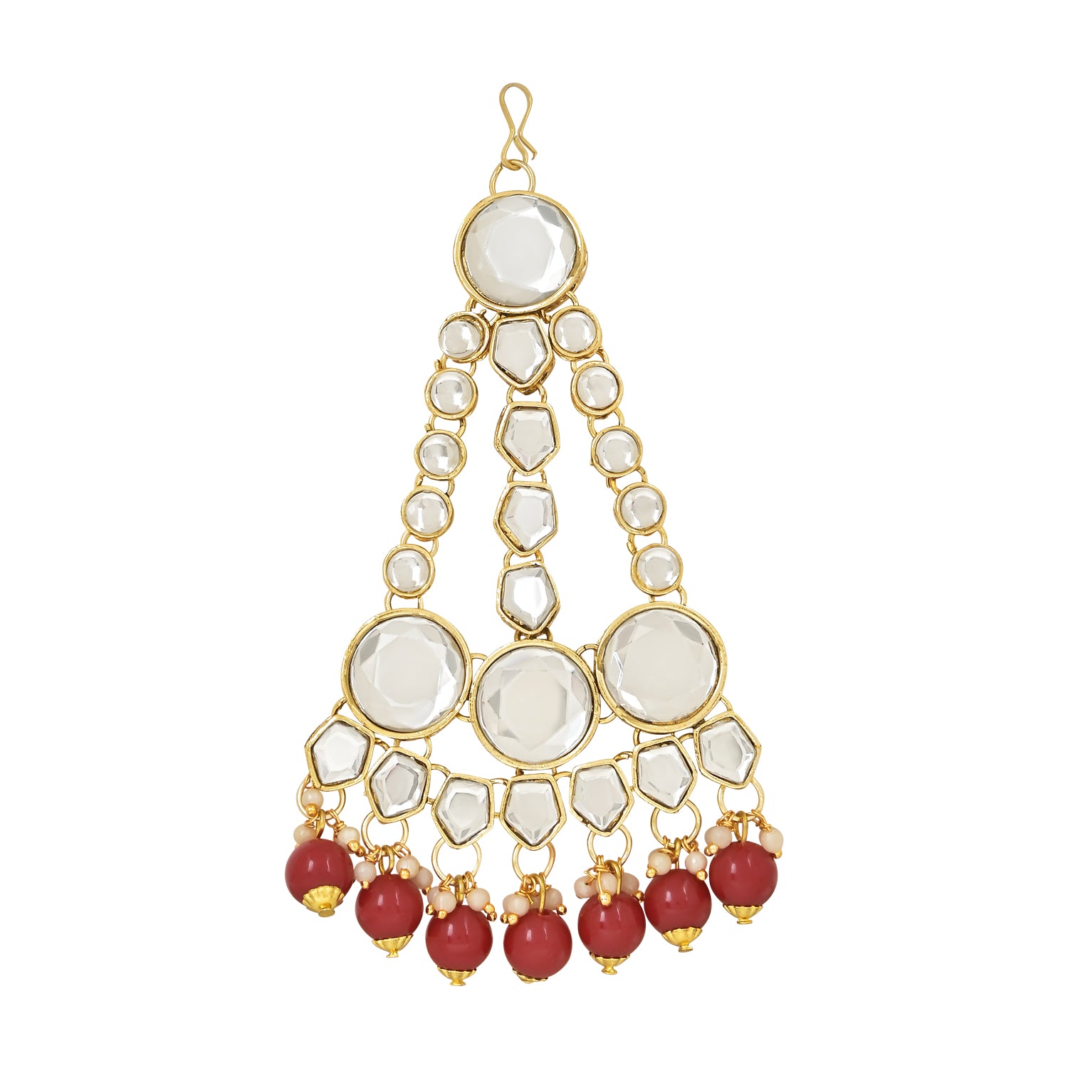 Kangana Maroon Bridal Jewellery Set