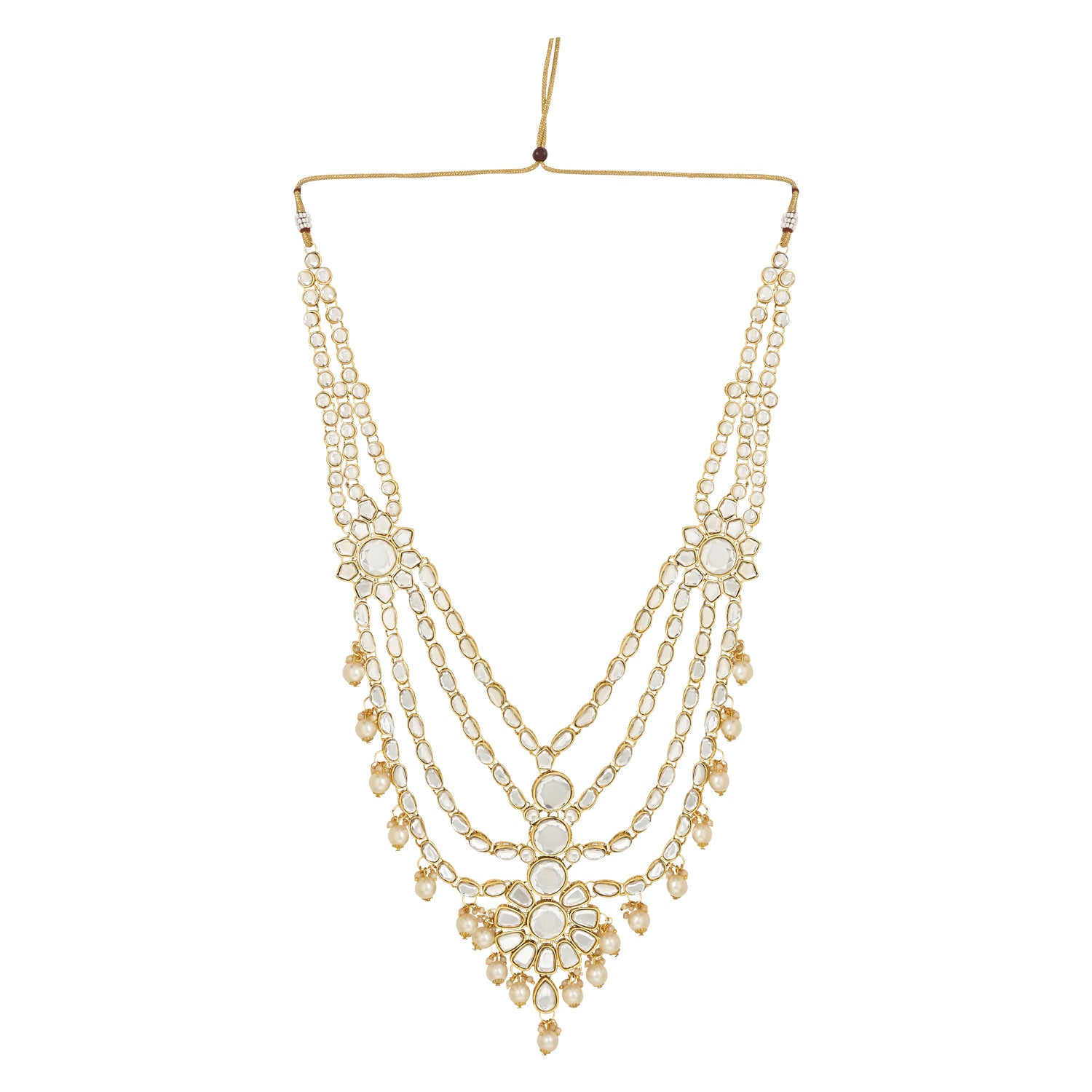 Kangana White Bridal Jewellery Set