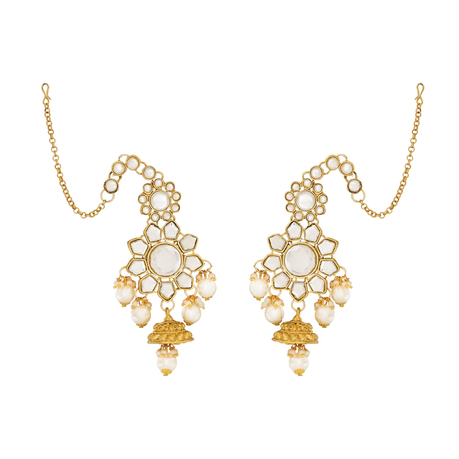 Kangana White Bridal Jewellery Set