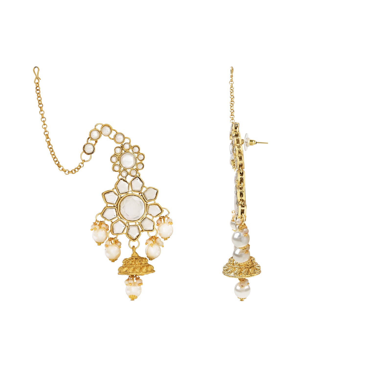 Kangana White Bridal Jewellery Set