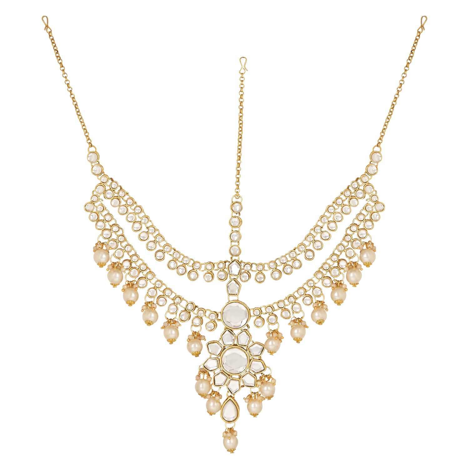 Kangana White Bridal Jewellery Set