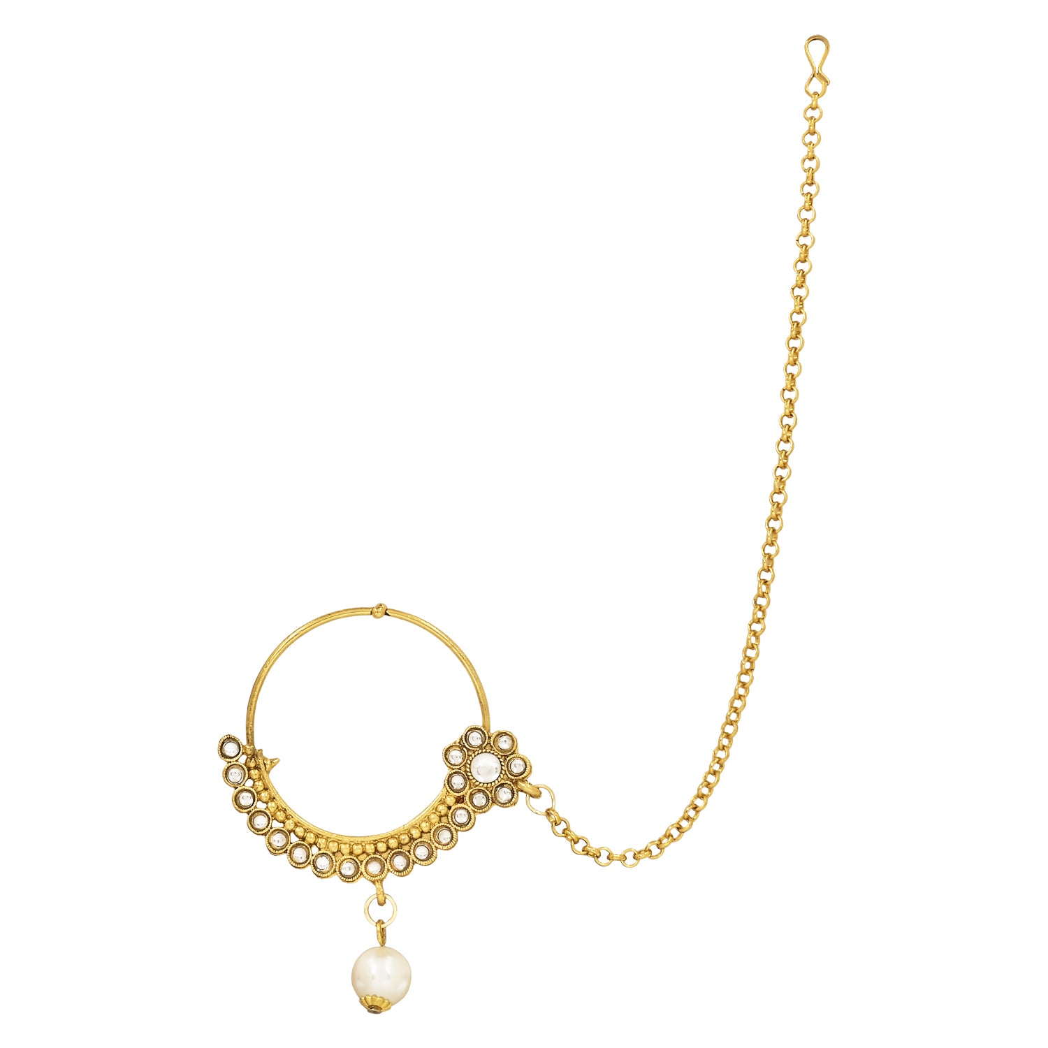 Kangana White Bridal Jewellery Set