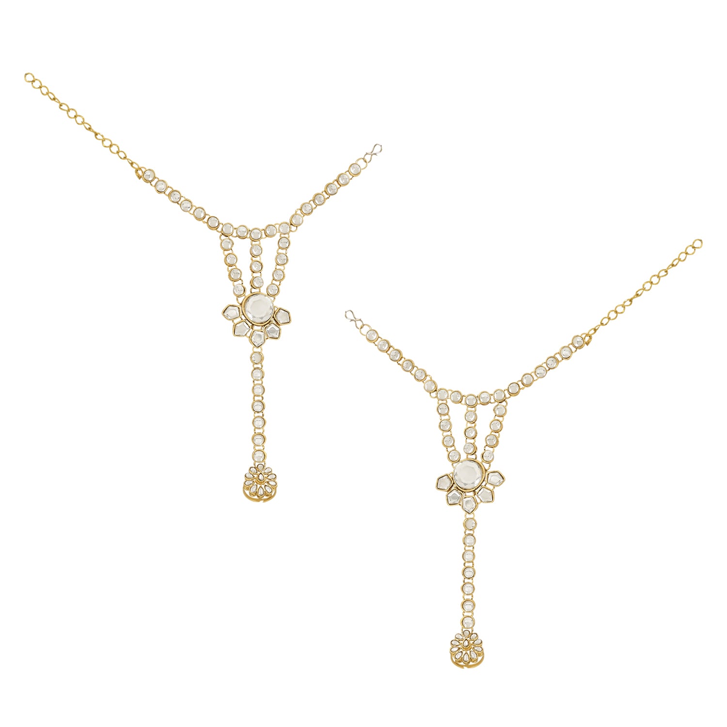 Kangana White Bridal Jewellery Set