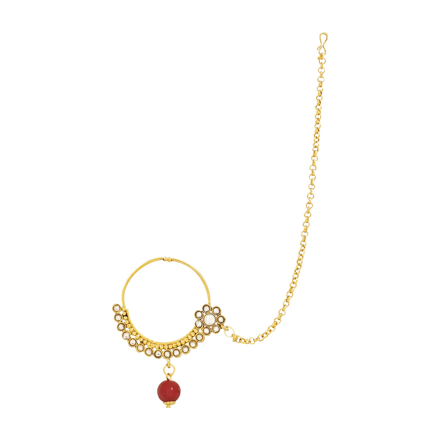 Suhasini Maroon Bridal Jewellery Set